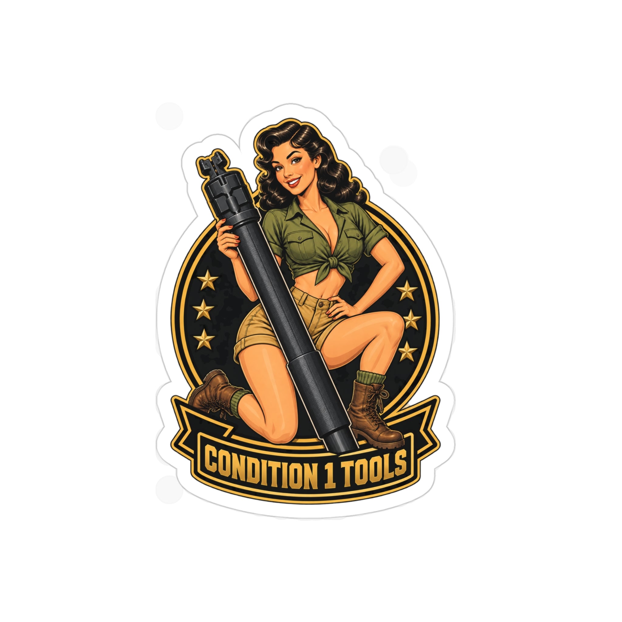 Condition 1 Tools Pin-Up Die-Cut Outdoor Sticker