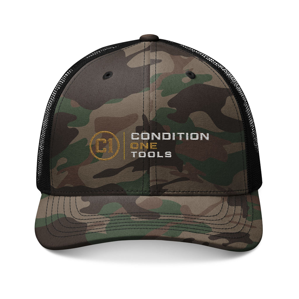 Camo Trucker Hat — Embroidered