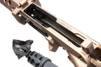 Chamber Scraper Tool removing carbon buildup from AR-15 locking lugs