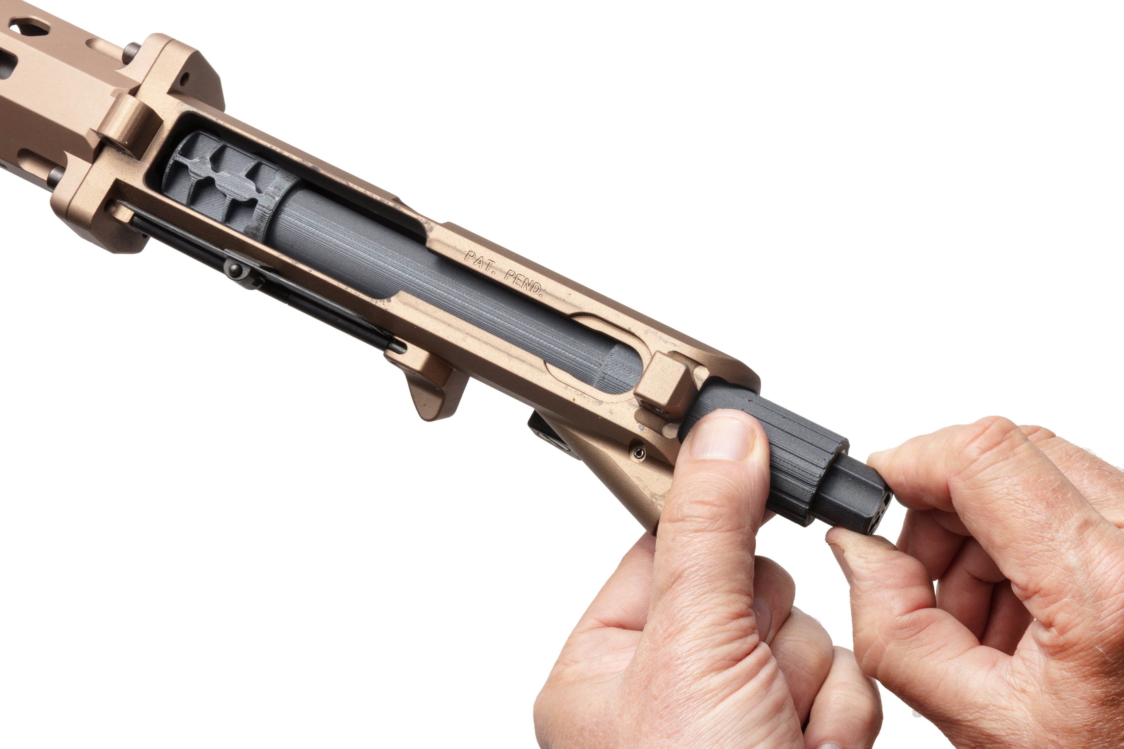 Close-up of the Chamber Scraper Tool's expandable scraper teeth